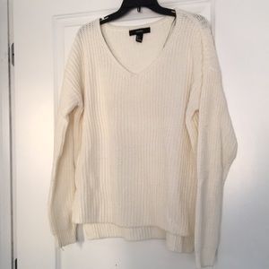 Forever 21 Vneck Cable Sweater